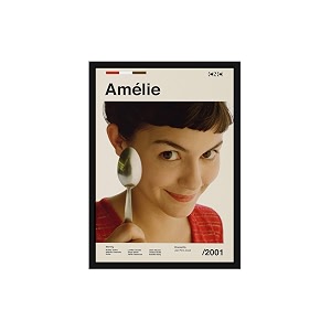 blinkart aesthetic amelie movie movie photo frame album poster mid century wall art print decor for home bedroom living room bedroom home office amp study room