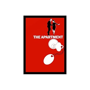 blinkart the apartment1960 movie poster frame 12x18 inch  premium 300 gsm paper wall print  vintage film artwork for home bedroom living room office  framed photo decor
