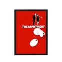 BLINKART The Apartment(1960) Movie Poster Frame 8x12 Inch | Premium 300 GSM Paper Wall Print | Vintage Film Artwork for Home, Bedroom, Living Room, Office | Framed Photo Decor
