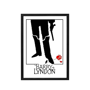 blinkart barry lyndon 1975 movie poster frame 8x12 inch  premium 300 gsm paper wall print  vintage film artwork for home bedroom living room office  framed photo decor