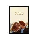 BLINKART Before Sunrise (1995) Movie Poster Frame 8x12 Inch | Premium 300 GSM Paper Wall Print | Vintage Film Artwork for Home, Bedroom, Living Room, Office | Framed Photo Decor