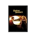 BLINKART Before Sunset (2004) Movie Poster Frame 8x12 Inch | Premium 300 GSM Paper Wall Print | Vintage Film Artwork for Home, Bedroom, Living Room, Office | Framed Photo Decor