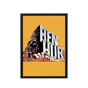 blinkart ben-hur 1959 movie poster frame 8x12 inch  premium 300 gsm paper wall print  vintage film artwork for home bedroom living room office  framed photo decor