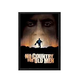 blinkart no country for old men 2007 movie poster frame 8x12 inch  premium 300 gsm paper wall print  vintage film artwork for home bedroom living room office  framed photo decor