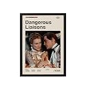 BLINKART Dangerous Liaisons Movie Poster Frame 8x12 Inch | Premium 300 GSM Paper Wall Print | Mid Century Vintage Film Artwork for Home, Bedroom, Living Room, Office | Framed Photo Decor