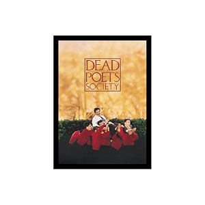 blinkart dead poets society 1989 movie poster frame 12x18 inch  premium 300 gsm paper wall print  vintage film artwork for home bedroom living room office  framed photo decor