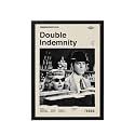 BLINKART Double Indemnity Movie Poster Frame 8x12 Inch | Premium 300 GSM Paper Wall Print | Mid Century Vintage Film Artwork for Home, Bedroom, Living Room, Office | Framed Photo Decor