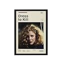 BLINKART Dress To Kill Movie Poster Frame 8x12 Inch | Premium 300 GSM Paper Wall Print | Mid Century Vintage Film Artwork for Home, Bedroom, Living Room, Office | Framed Photo Decor