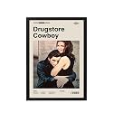 BLINKART Drugstore Cowboy Movie Poster Frame 8x12 Inch | Premium 300 GSM Paper Wall Print | Mid Century Vintage Film Artwork for Home, Bedroom, Living Room, Office | Framed Photo Decor