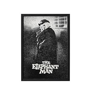 blinkart the elephant man 1980 movie poster frame 8x12 inch  premium 300 gsm paper wall print  vintage film artwork for home bedroom living room office  framed photo decor