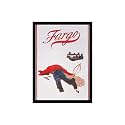 BLINKART Fargo (1996) Movie Poster Frame 12x18 Inch | Premium 300 GSM Paper Wall Print | Vintage Film Artwork for Home, Bedroom, Living Room, Office | Framed Photo Decor