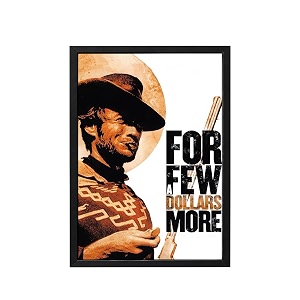 blinkart for a few dollars more 1965 movie poster frame 8x12 inch  premium 300 gsm paper wall print  vintage film artwork for home bedroom living room office  framed photo decor