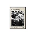 BLINKART Following (1998) Movie Poster Frame 8x12 Inch | Premium 300 GSM Paper Wall Print | Mid Century Vintage Film Artwork for Home, Bedroom, Living Room, Office | Framed Photo Decor