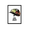 BLINKART Full Metal Jacket (1987) Movie Poster Frame 12x18 Inch | Premium 300 GSM Paper Wall Print | Vintage Film Artwork for Home, Bedroom, Living Room, Office | Framed Photo Decor