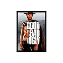 BLINKART Good, The Bad And The Ugly (1966) Movie Poster Frame 12x18 Inch | Premium 300 GSM Paper Wall Print | Mid Century Vintage Film Artwork Decor for Home, Bedroom, Living Room, Office