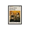 BLINKART Good Will Huntering Movie Poster Frame 12x18 Inch | Premium 300 GSM Paper Wall Print | Mid Century Vintage Film Artwork for Home, Bedroom, Living Room, Office | Framed Photo Decor