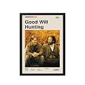 BLINKART Good Will Huntering Movie Poster Frame 8x12 Inch | Premium 300 GSM Paper Wall Print | Mid Century Vintage Film Artwork for Home, Bedroom, Living Room, Office | Framed Photo Decor