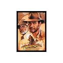 BLINKART Indiana Jones And The Last Crusade (1989) Movie Poster Frame 12x18 Inch | Premium 300 GSM Paper Wall Print | Vintage Film Artwork for Home, Bedroom, Living Room, Office | Framed Photo Decor