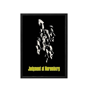 blinkart judgment at nuremberg 1961 movie poster frame 8x12 inch  premium 300 gsm paper wall print  vintage film artwork for home bedroom living room office  framed photo decor