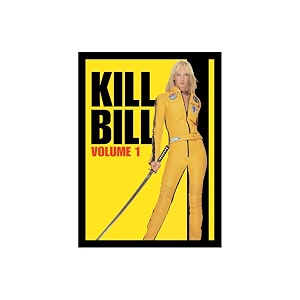 blinkart kill bill vol 1 2003 movie poster frame 8x12 inch  premium 300 gsm paper wall print  vintage film artwork for home bedroom living room office  framed photo decor