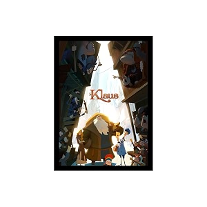 blinkart klaus 2019 movie poster frame 8x12 inch  premium 300 gsm paper wall print  vintage film artwork for home bedroom living room office  framed photo decor