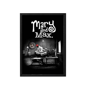 blinkart mary and max 2009 movie poster frame 8x12 inch  premium 300 gsm paper wall print  vintage film artwork for home bedroom living room office  framed photo decor