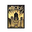 BLINKART Metropolis (1927) Movie Poster Frame 8x12 Inch | Premium 300 GSM Paper Wall Print | Vintage Film Artwork for Home, Bedroom, Living Room, Office | Framed Photo Decor