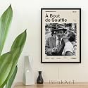 BLINKART Network (1976) Movie Poster Frame 12x18 Inch | Premium 300 GSM Paper Wall Print | Vintage Film Artwork for Home, Bedroom, Living Room, Office | Framed Photo Decor