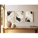 BLINKART Set of 3 BLACK BEIGE LANDSCAPE