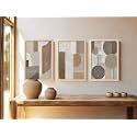 BLINKART Set of 3 NEUTRAL TEXTURED BLOCKS