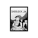 BLINKART Sherlock Jr. (1924) Movie Poster Frame 12x18 Inch | Premium 300 GSM Paper Wall Print | Vintage Film Artwork for Home, Bedroom, Living Room, Office | Framed Photo Decor