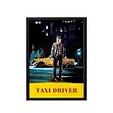 BLINKART Taxi Driver (1976) Movie Poster Frame 8x12 Inch | Premium 300 GSM Paper Wall Print | Vintage Film Artwork for Home, Bedroom, Living Room, Office | Framed Photo Decor