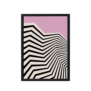 blinkart vintage bauhaus geometric poster  8x12 inch a4 framed wall art  retro mid century abstract print  aesthetic decor for living room bedroom amp office  gallery exhibition print d134