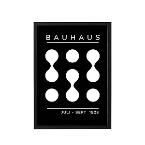 blinkart vintage bauhaus geometric poster  8x12 inch a4 framed wall art  retro mid century abstract print  aesthetic decor for living room bedroom amp office  gallery exhibition print d104