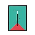 BLINKART Vintage Bauhaus Geometric Poster | 8x12 Inch (A4) Framed Wall Art | Retro Mid Century Abstract Print | Aesthetic Decor for Living Room, Bedroom &amp; Office | Gallery Exhibition Print (D132)
