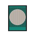 BLINKART Vintage Bauhaus Geometric Poster | 8x12 Inch (A4) Framed Wall Art | Retro Mid Century Abstract Print | Aesthetic Decor for Living Room, Bedroom &amp; Office | Gallery Exhibition Print (D139)