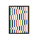 BLINKART Vintage Bauhaus Geometric Poster | 8x12 Inch (A4) Framed Wall Art | Retro Mid Century Abstract Print | Aesthetic Decor for Living Room, Bedroom &amp; Office | Gallery Exhibition Print (D117)