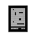 BLINKART Vintage Bauhaus Geometric Poster | 8x12 Inch (A4) Framed Wall Art | Retro Mid Century Abstract Print | Aesthetic Decor for Living Room, Bedroom &amp; Office | Gallery Exhibition Print (D101)