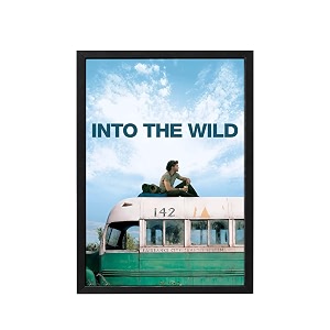 blinkart into the wild 2007 movie poster frame 8x12 inch  premium 300 gsm paper wall print  vintage film artwork for home bedroom living room office  framed photo decor