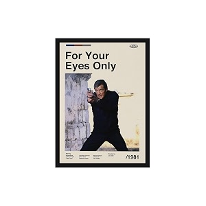 blinkart for your eyes movie poster frame 12x18 inch  premium 300 gsm paper wall print  mid century vintage film artwork for home bedroom living room office  framed photo decor