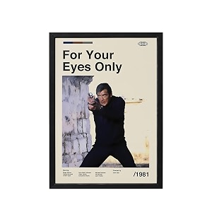 blinkart for your eyes movie poster frame 8x12 inch  premium 300 gsm paper wall print  mid century vintage film artwork for home bedroom living room office  framed photo decor