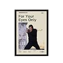 BLINKART For Your Eyes Movie Poster Frame 8x12 Inch | Premium 300 GSM Paper Wall Print | Mid Century Vintage Film Artwork for Home, Bedroom, Living Room, Office | Framed Photo Decor