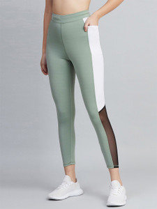 blinkin color block women multicolor tights