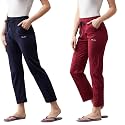 BLINKIN Women's Cotton RelaxFit Pajama Combo (Pack of 2)
