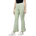 BLINKIN Women39s Stretch Fit Mid Rise Ribbed