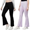 BLINKIN Women39s Stretch Fit Mid Rise Ribbed