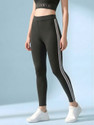 BLINKIN Striped Women Black Tights