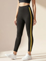 BLINKIN Striped Women Black, Yellow Tights