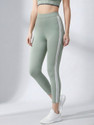 BLINKIN Striped Women Light Green Tights