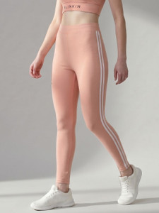 blinkin striped women pink tights